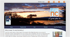 Desktop Screenshot of mcdowellchamber.com
