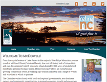 Tablet Screenshot of mcdowellchamber.com